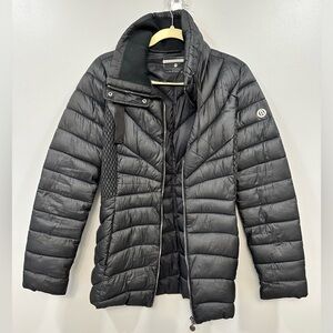 Bernardo Women's Puffer  Black Jacket Taupe Size Small